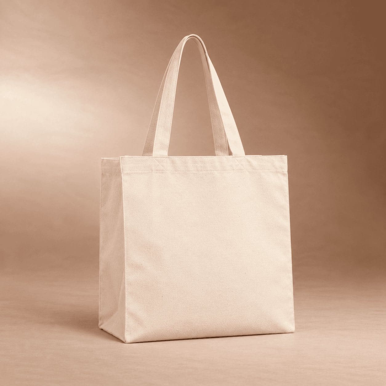Cabas vertical personnalisable en coton bio écru 280 g/m²