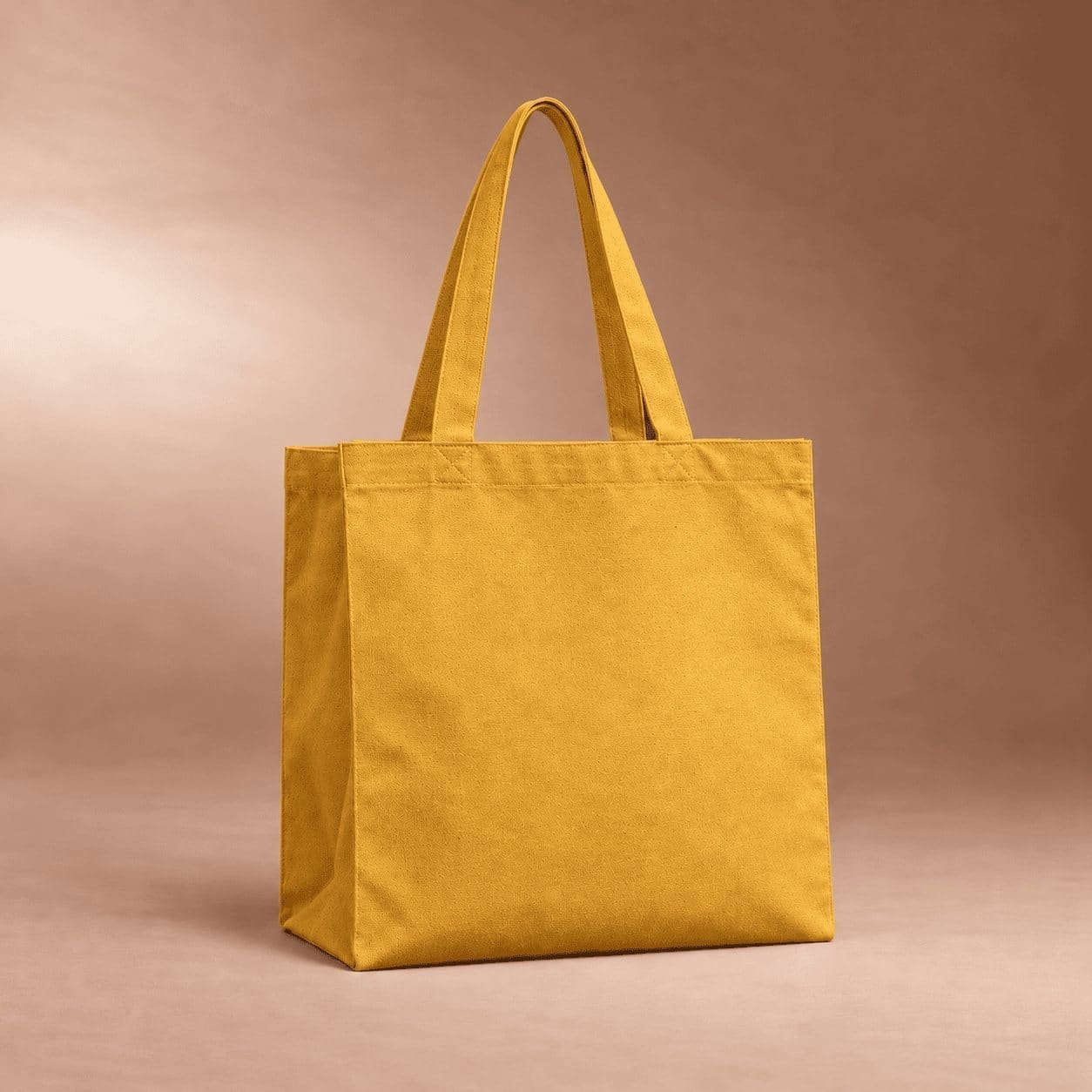 Cabas vertical personnalisable en coton bio teinté Pantone 280 g/m²