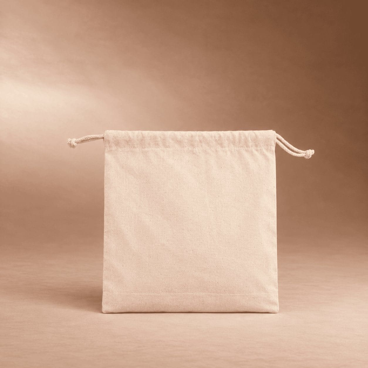 Pochon personnalisable 25 × 20 cm en coton bio écru 280 g/m²