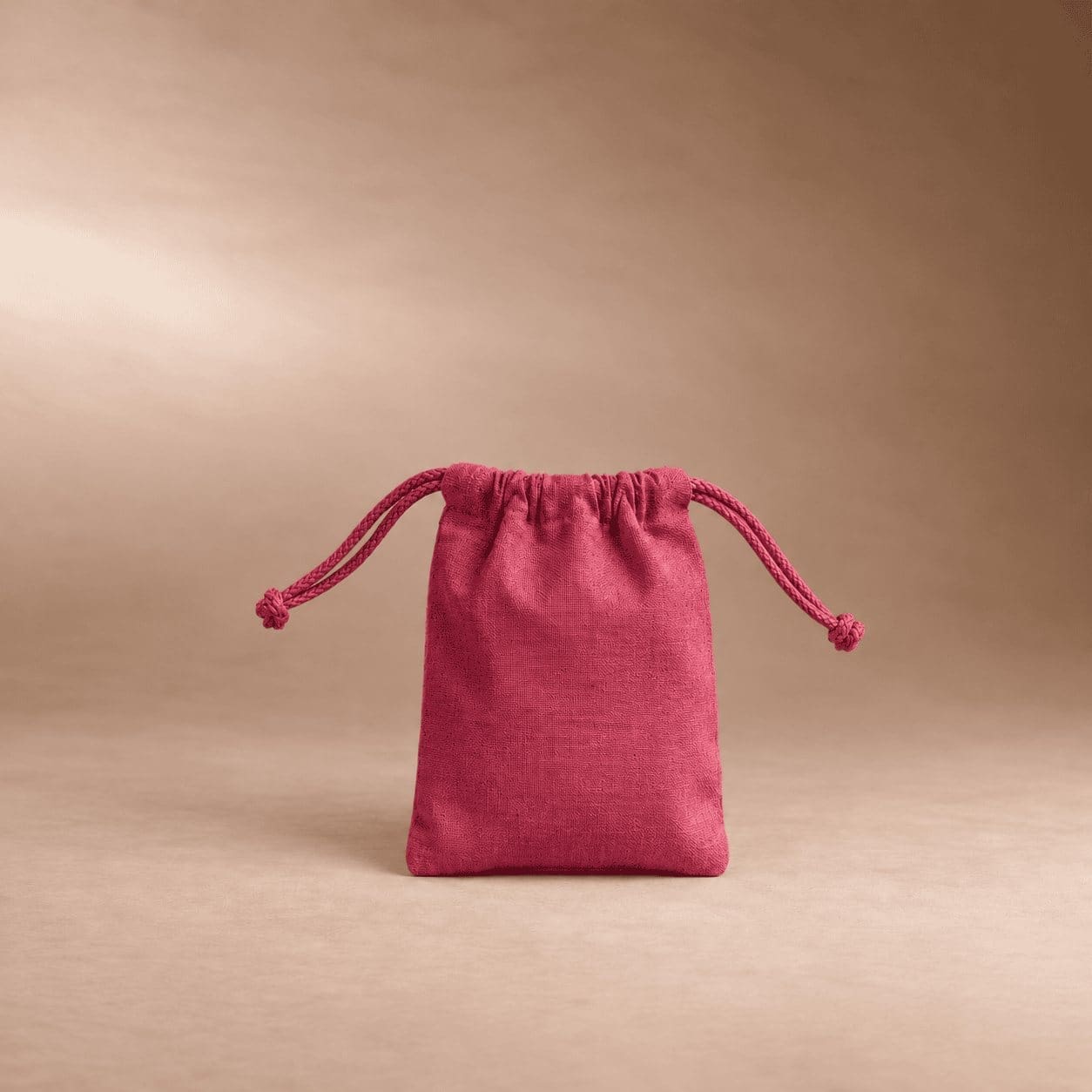 Pochon personnalisable 15 × 10 cm en coton bio teinté Pantone 280 g/m²