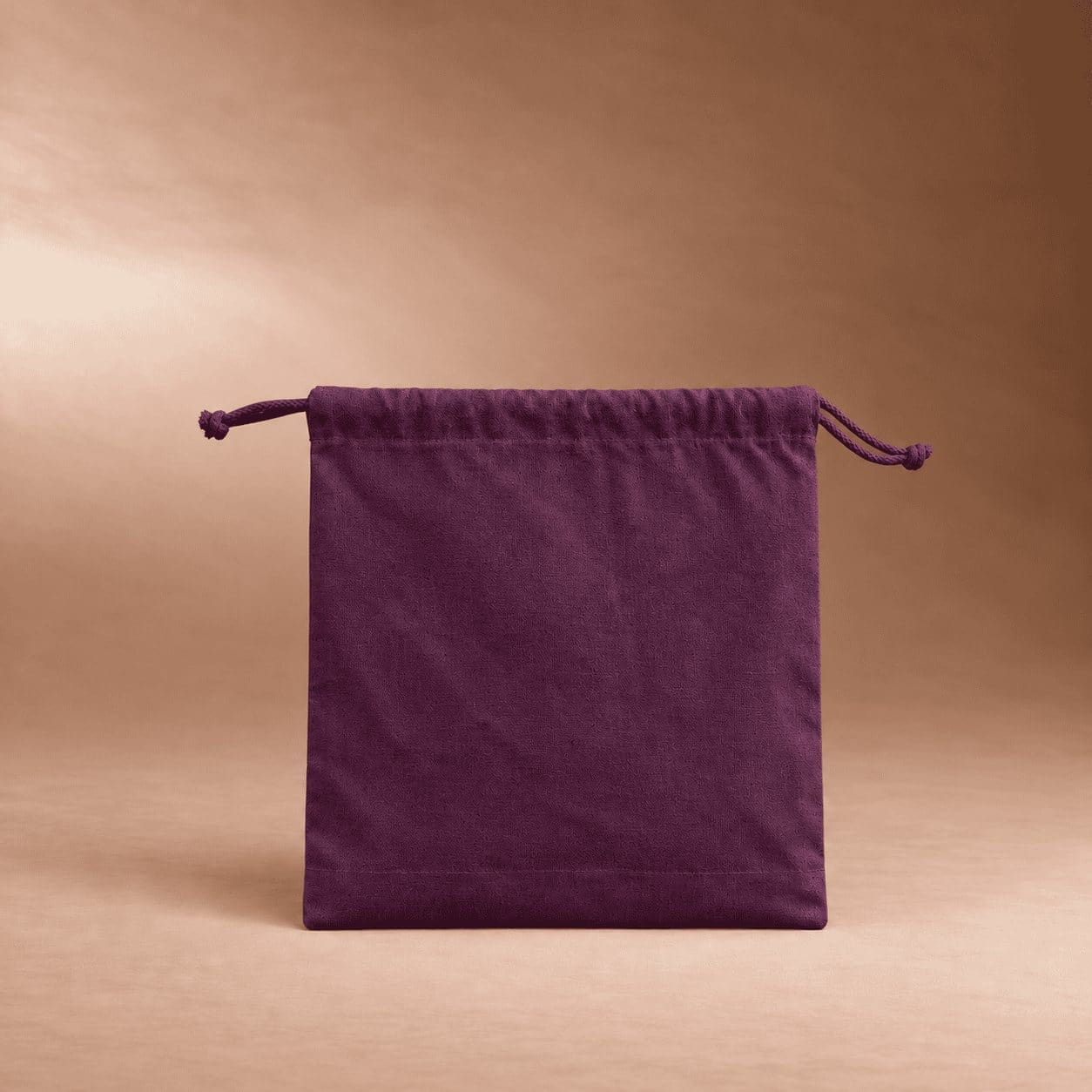 Pochon personnalisable 25 × 20 cm en coton bio teinté Pantone 280 g/m²
