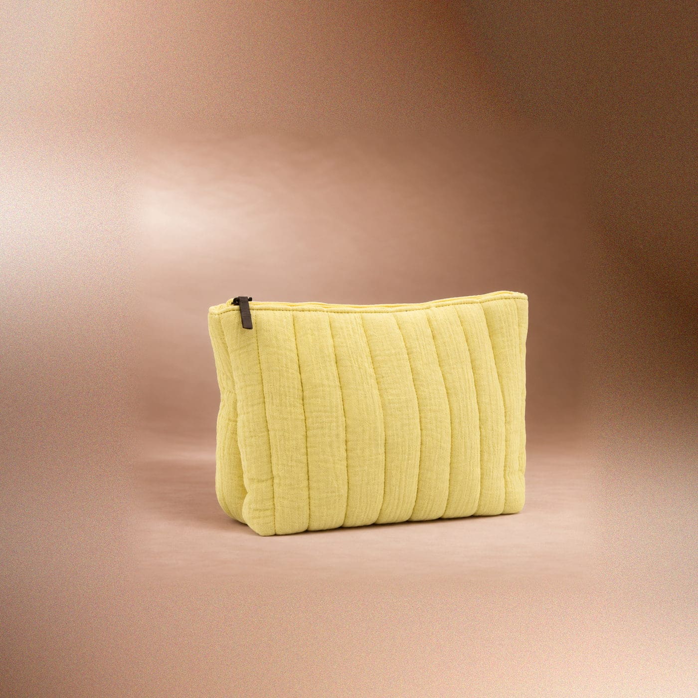 Trousse personnalisable en gaze de coton avec soufflet
