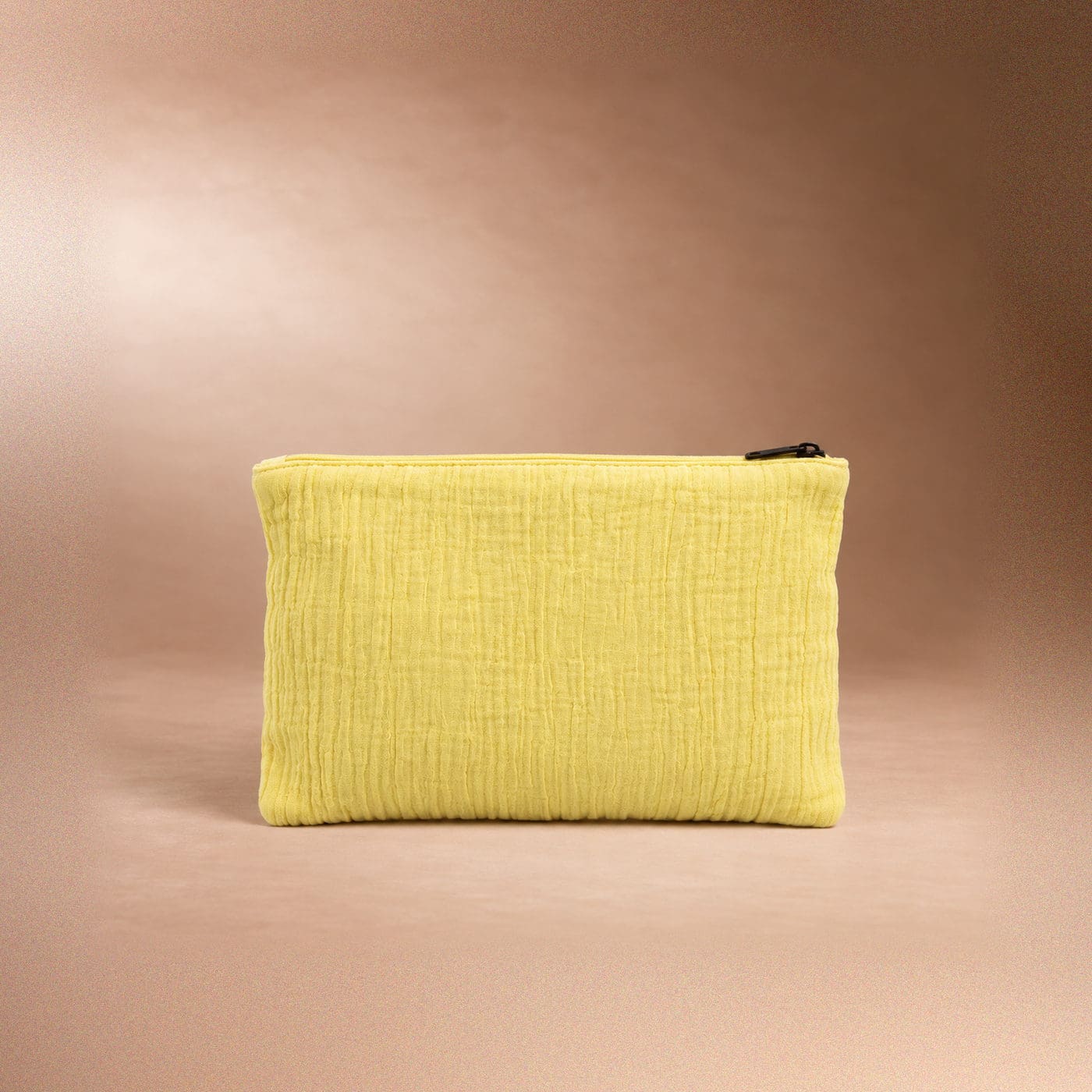 Trousse personnalisable en gaze de coton sans soufflet
